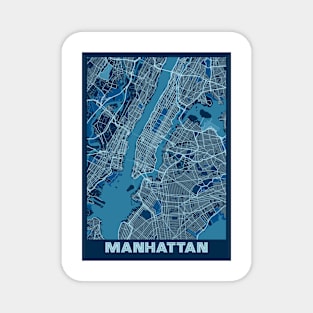 Manhattan - United States Peace City Map Magnet