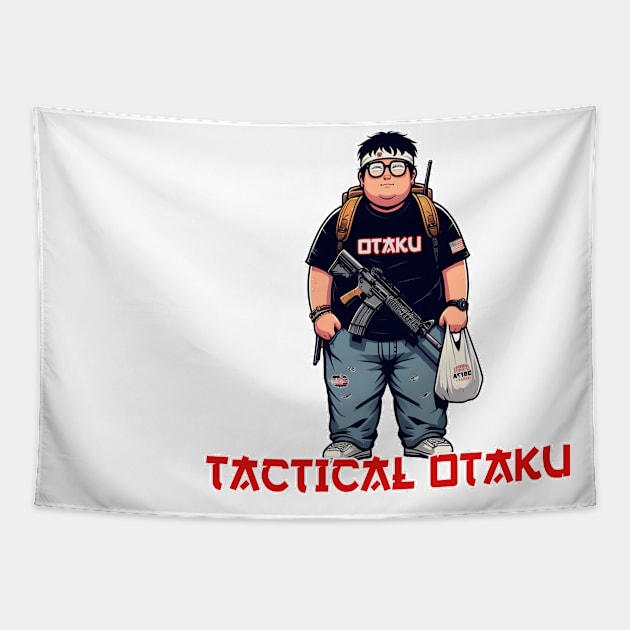 Tactical Otaku Tapestry by Rawlifegraphic