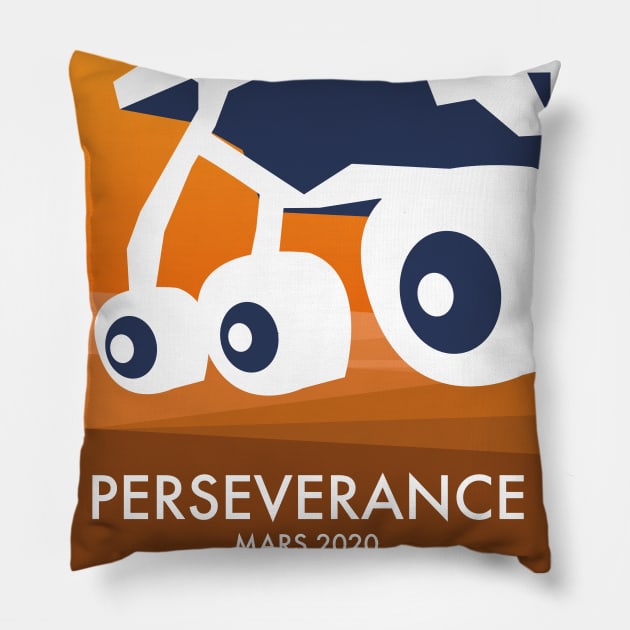 Perseverance mars rover 2020 Pillow by nickemporium1