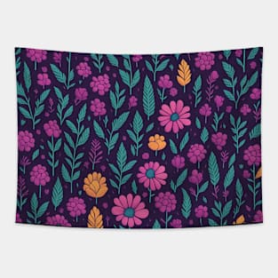 colorful floral pattern Tapestry