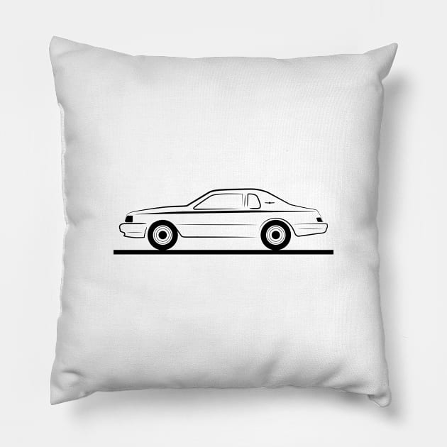 1984 Ford Thunderbird Pillow by PauHanaDesign