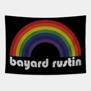 Bayard Rustin | Rainbow Vintage Tapestry