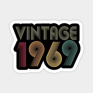 50th Birthday T Shirt Gift Vintage 1969 Classic Magnet