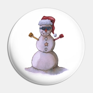 Stephanne The Sandman Snowman Pin