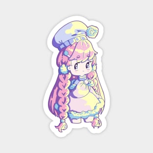 Vivid Chibi Girl, No Background Magnet