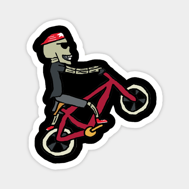 BMX Biking Magnet by Mark Ewbie