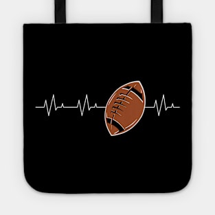 Football Heartbeat Tote