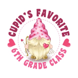 Cupid's Favorite 6th Grade Class T-Shirt