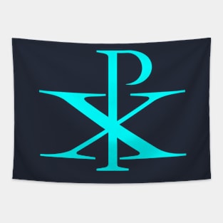 Chrismon (aquamarine) Tapestry