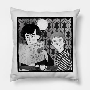 Breakfast in 221B Pillow