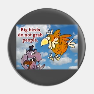 Big Birds Do Not Grab People Pin