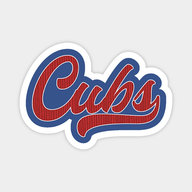 Cubs Embroided Magnet by CovpaTees