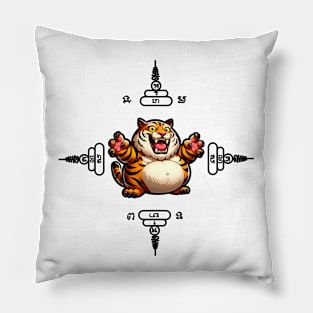 Thai Tattoo Parody "Sak Yant Tiger" Pillow