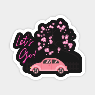 Pink travel Magnet