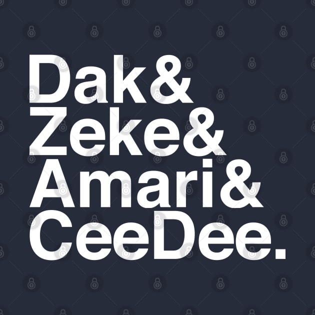 Dak & Zeke & Amari & CeeDee by Carl Cordes