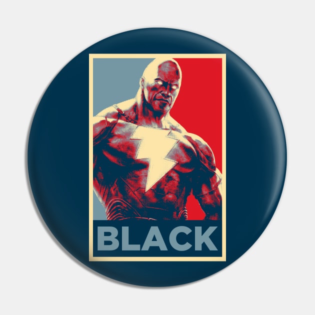 Black Adam Hope Pin by TEEVEETEES