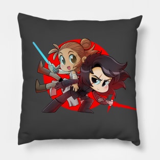 Space Sweethearts - Battle Balance - Chibi Cuties Pillow