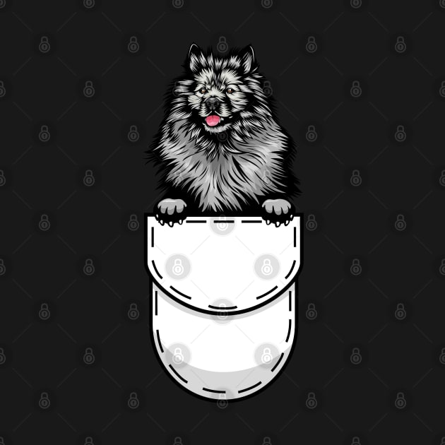 Funny Keeshond Pocket Dog by Pet My Dog