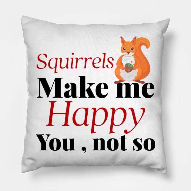 squirrels Pillow by Design stars 5