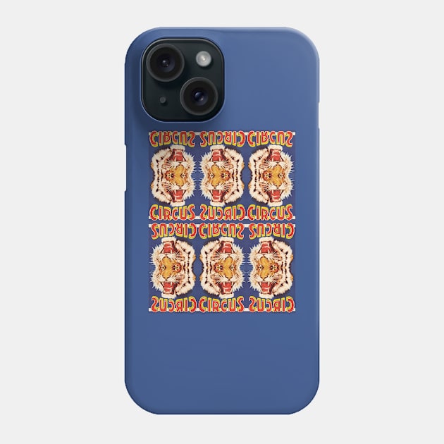 ACID BATH Tiger HERO | Mirror Psychic | Tiger Circus Popart | Vintage Circus Poster Bomb Reimagined | LSD Kaleidoscope Freakshow Phone Case by Tiger Picasso