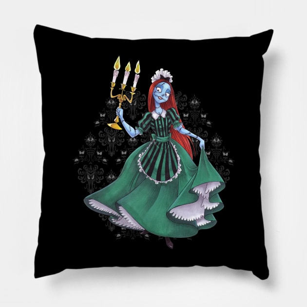 Mansion Maid Pillow by CherryGarcia