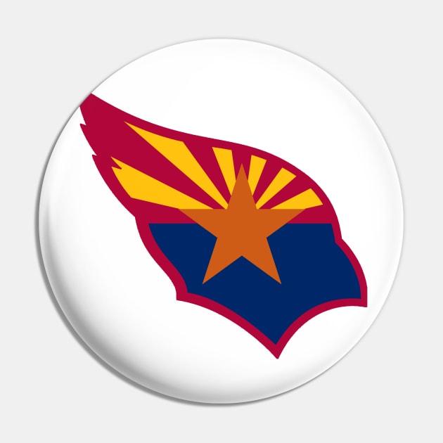 Arizona Football Flag Pin by KFig21