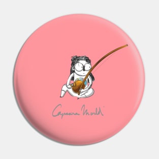 Capoeira music Girl. Capoeira World Pin