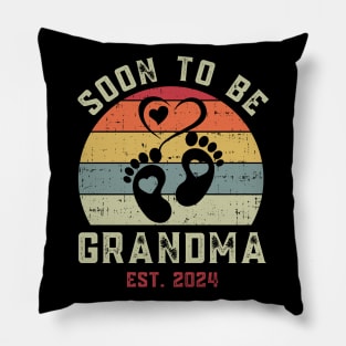 Soon To Be Grandma 2024 Gift For Women Mother day Pillow