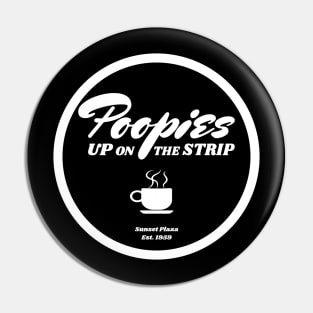 Poopies Up On the Strip (white text) Pin