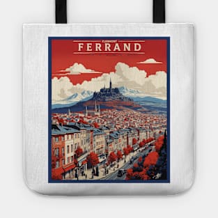 Clermont Ferrand France Vintage Poster Tourism Tote