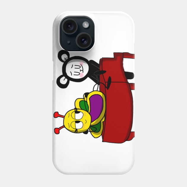 Playing the Piano Phone Case by BabyLambCreations143