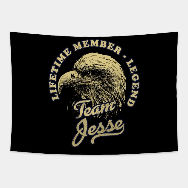 Jesse Name - Lifetime Member Legend - Eagle Tapestry by Stacy Peters Art