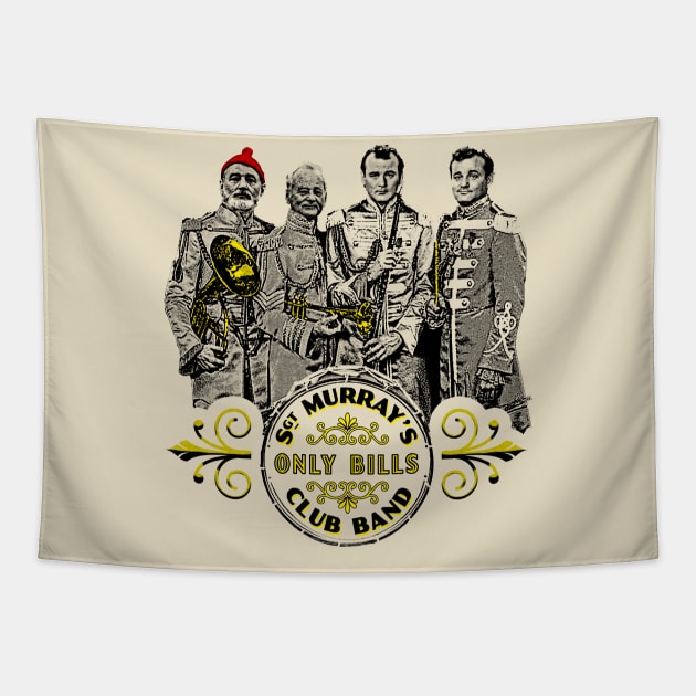 Sgt. Murray's Only Bills Club Band (Bill Murray) Tapestry by UselessRob