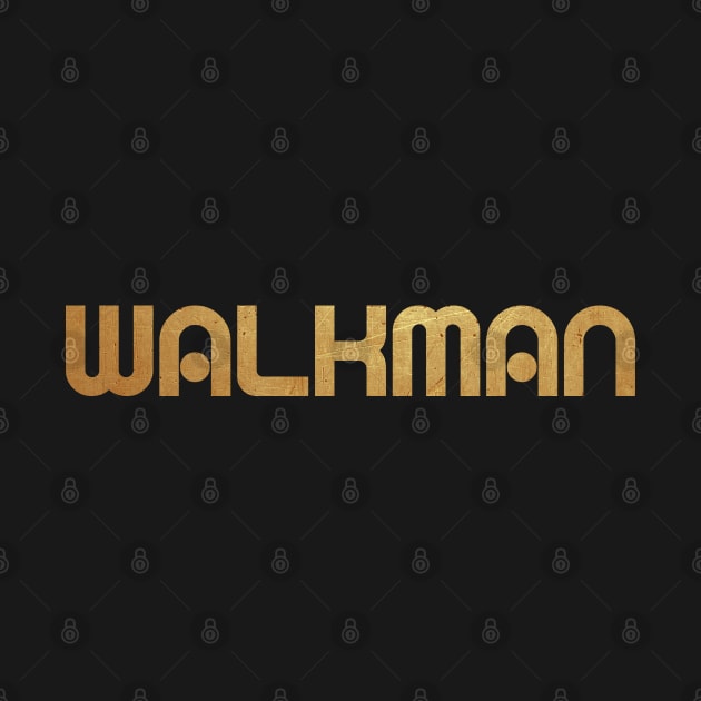 Walkman retro gold by Dashu