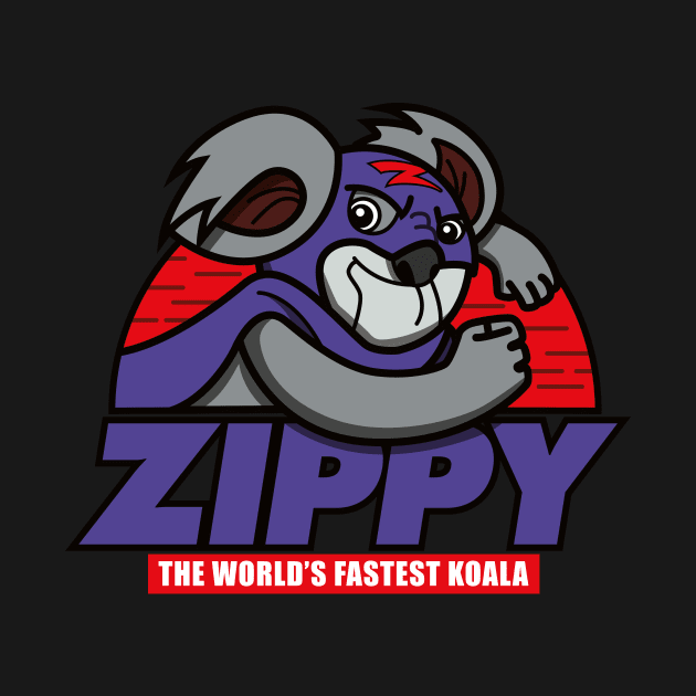 Zippy - The World's Fastest Koala - Alternate by jepegdesign