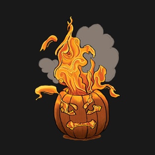 Pumpkin On Fire T-Shirt