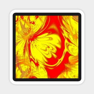 Yellow, orange and red II Magnet