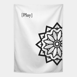 Play Black & White Minimal , inspirational meanings Tapestry