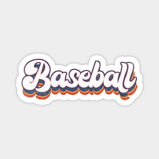 Baseball vintage Lettering Magnet