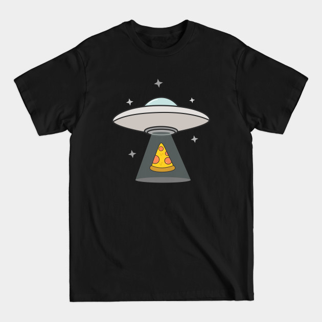 Discover Kawaii UFO Pizza Abduction T-Shirt - Food - T-Shirt