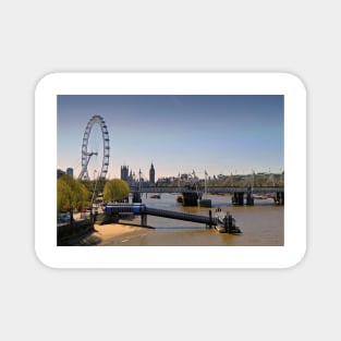 London Eye Houses of Parliament England Magnet