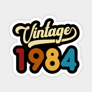 1984 Vintage Gift 36th Birthday Retro Style Magnet