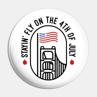 American Independence Day Pin