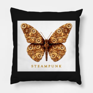 Steampunk Steam Punk Butterfly Pillow