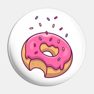 Bitten doughnut Pin