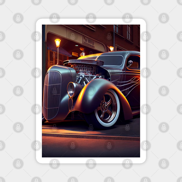 Hot Rod #2 Magnet by MarkColeImaging