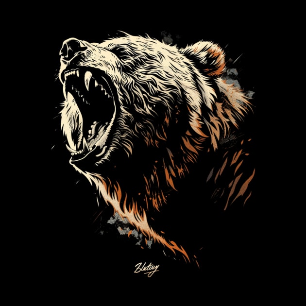 Grizzly Bear Challenges by Tosik Art1