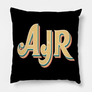 Vintage retro distressed gradient AJR Pillow