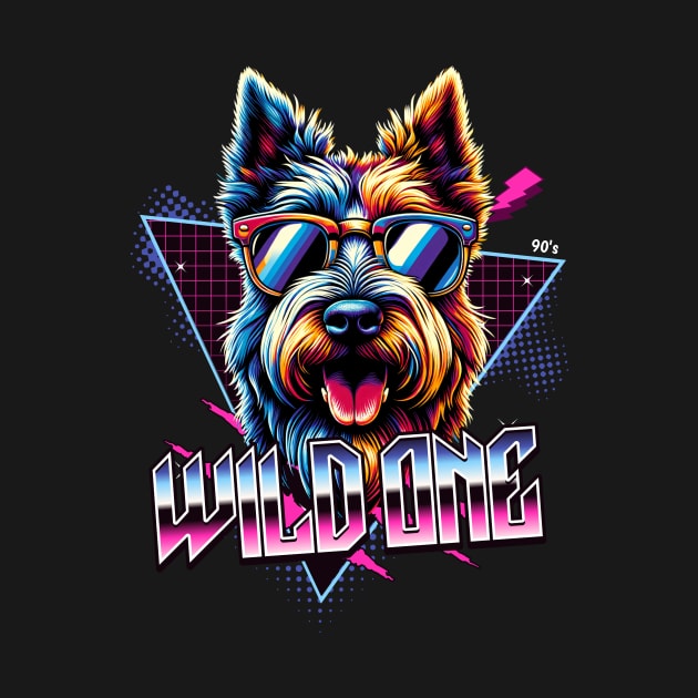Wild One Scottish Terrier by Miami Neon Designs