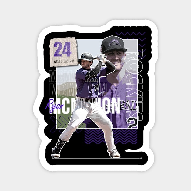 Ryan McMahon baseball Paper Poster Rockies 6 - Ryan Mcmahon Mlb Baseball -  Magnet